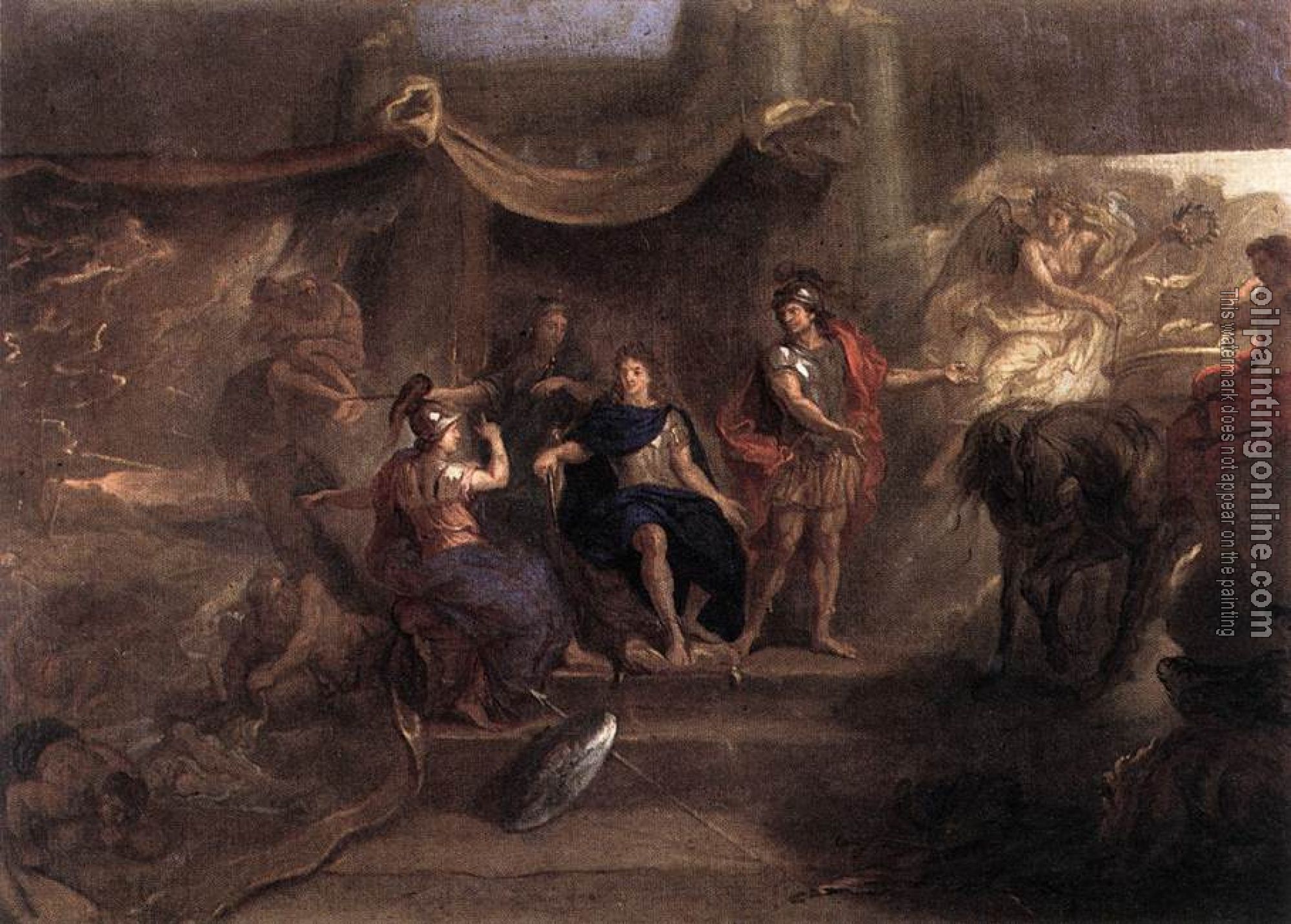 Le Brun, Charles - The Resolution of Louis XIV to Make War on the Dutch Republi